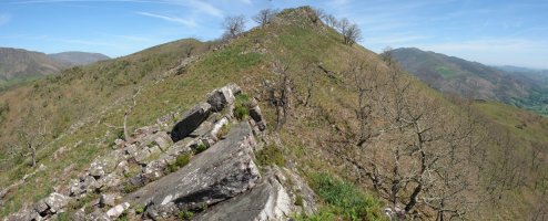 Hegoaldeko bizkarreko pasarte bat