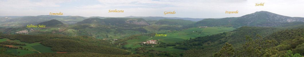 Gesalatzko bailara Txarakardiako talaiatik