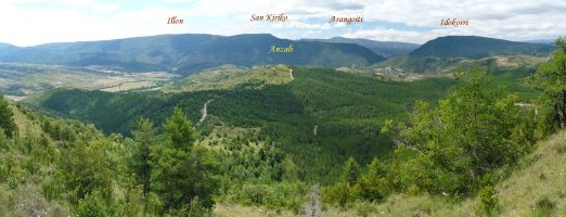 Panorama Biskako gailurretik