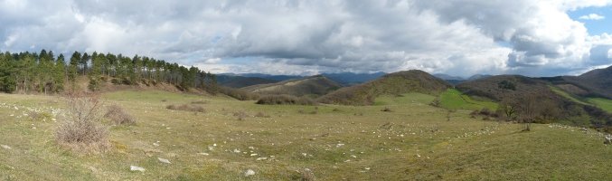 Panorama Tartazupeko hegietatatik