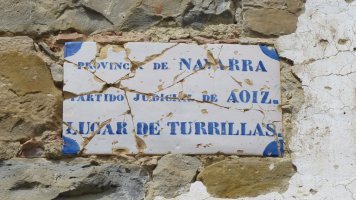 Herriko izenaren plaka, Turrillas-Itzagaondoa