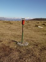 Bizkarlatza (1095m), tontorra eta postontzia