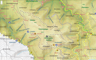 Oiartzungo mapa toponimikoan
