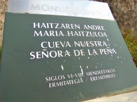 Haitzaren Andre Maria Haitzuloa Ermitategia