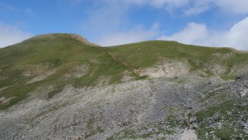 Castiello d'Acher tontorra hegoaldeko ertzetik
