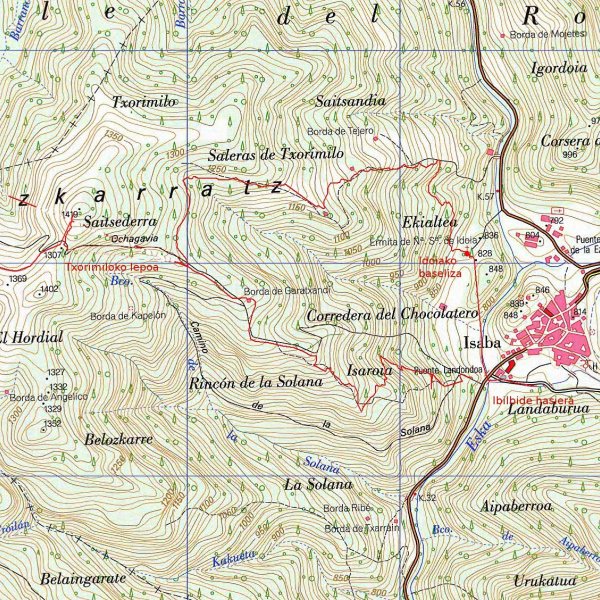 MAPA: Saitsederra eta Barangaga