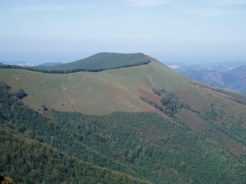 Hegoaldetik ikusita, Ezkaiztegiko lepotik