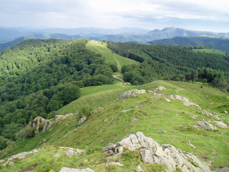 Bidango Gaña Galtzarrietatik ikusita, ipar-mendebaldetik