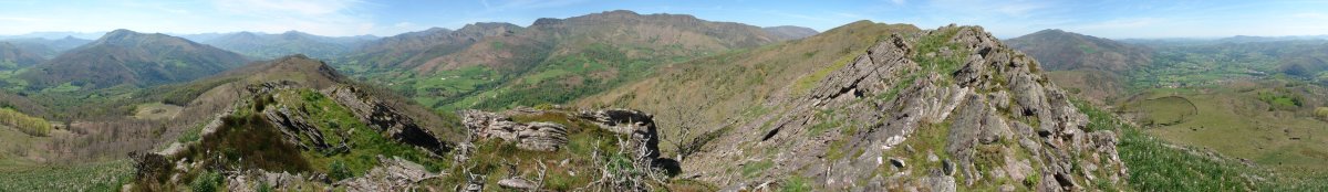 360ºko panoramika Hegoaldeko bizkarretik