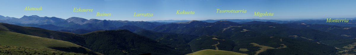 Panoramika Gaztarrigainatik