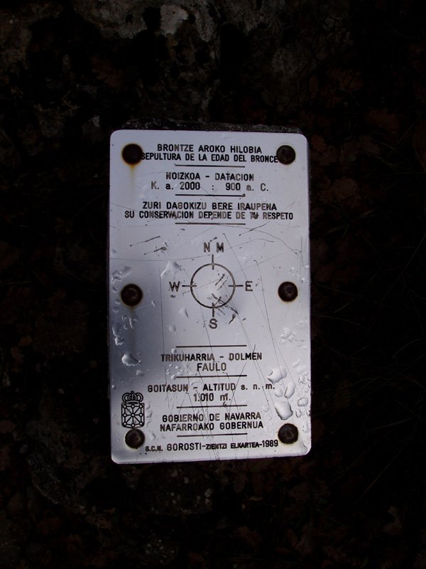 Fauloko trikuarriaren azalpen kartela