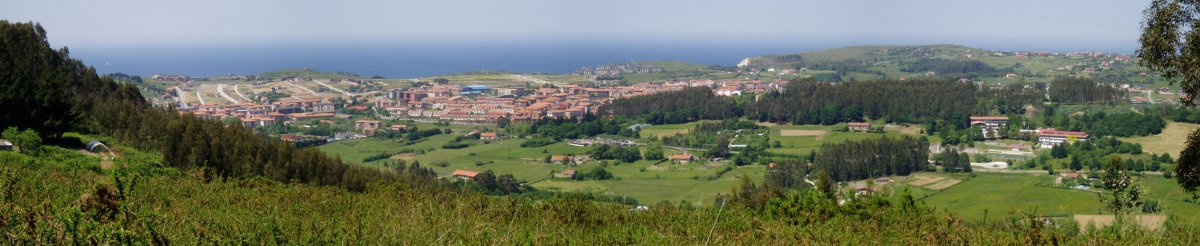 Ipar-mendebaldeko bizkarretik Sopela aldera ikuspegia