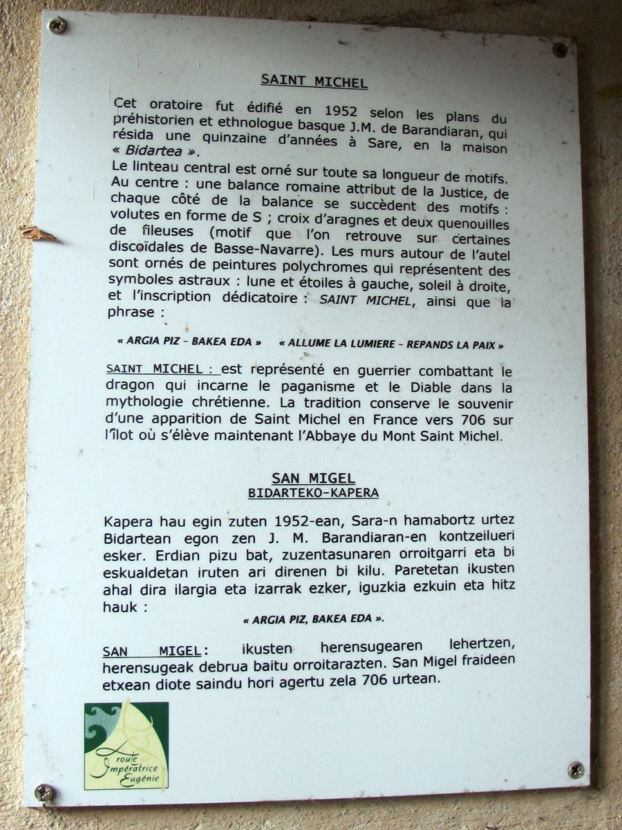 San Migel ermita Sara aldean