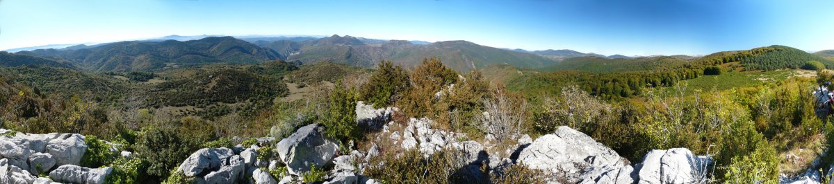 Panorama zabala Urrizkaingo gailruretik