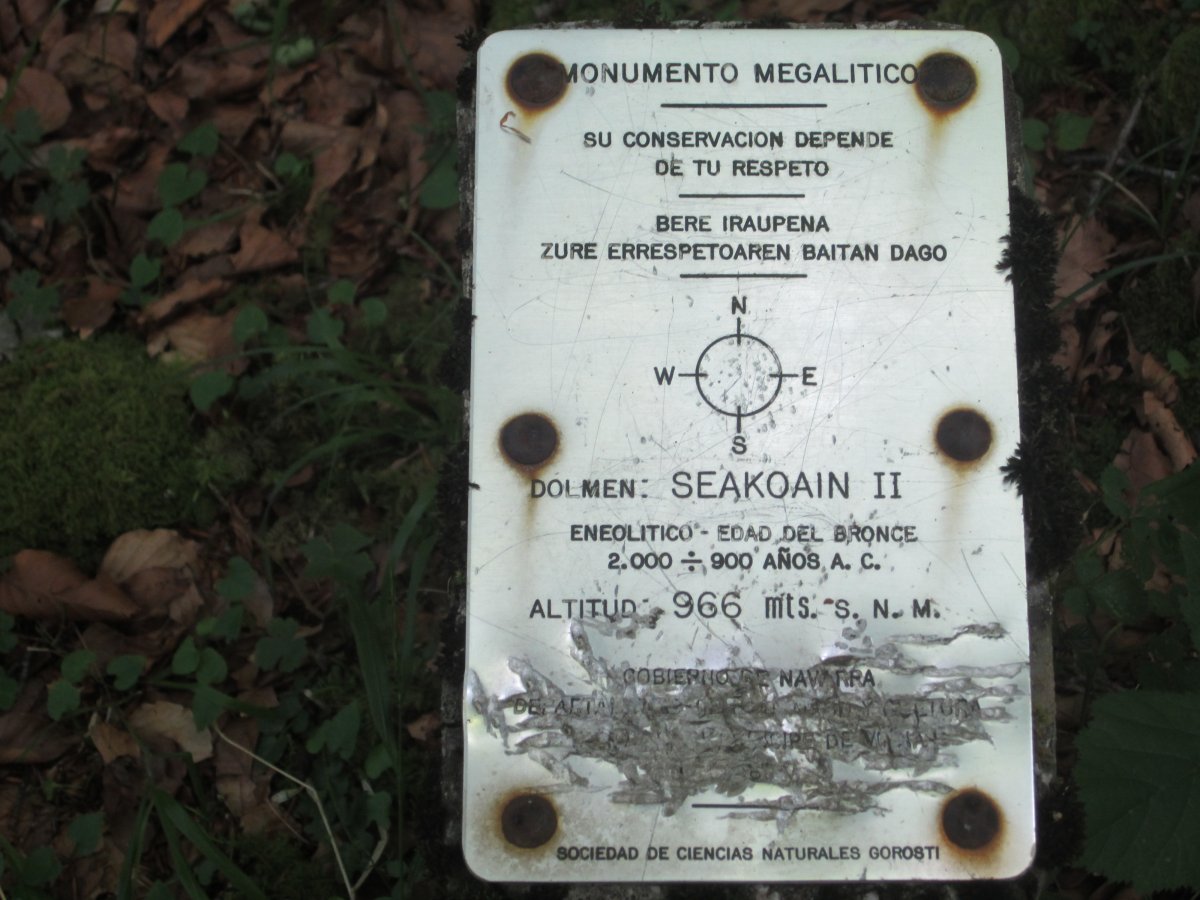Dólmen Seakoain 2 Ipar   (Julio 2012)