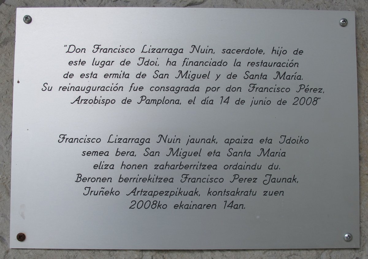 San Migel eliza, Idoi-Esteribar