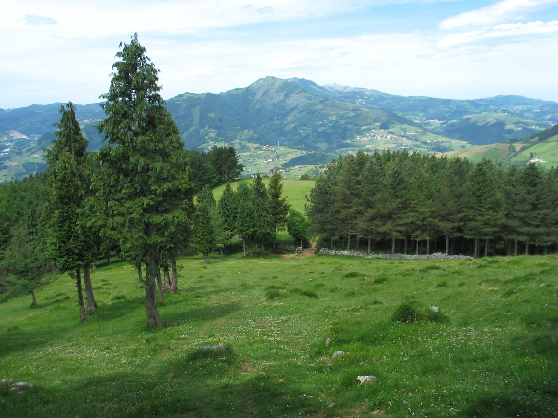 Leaburu aldeko bizkarreko ikuspegia