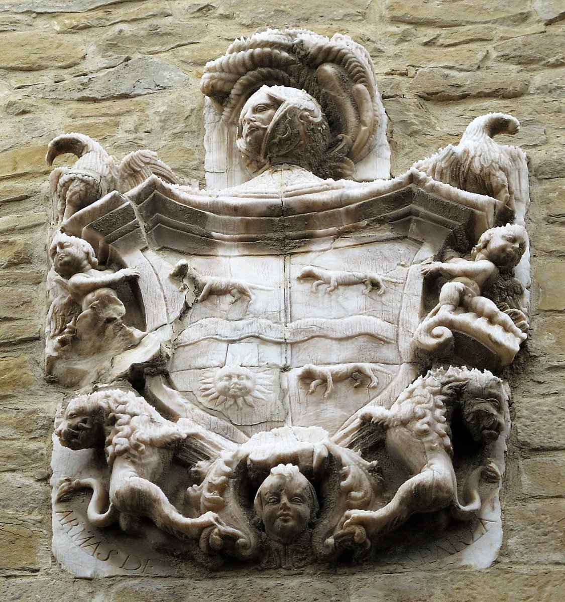 Esparza jauregiko armarria, Larraga