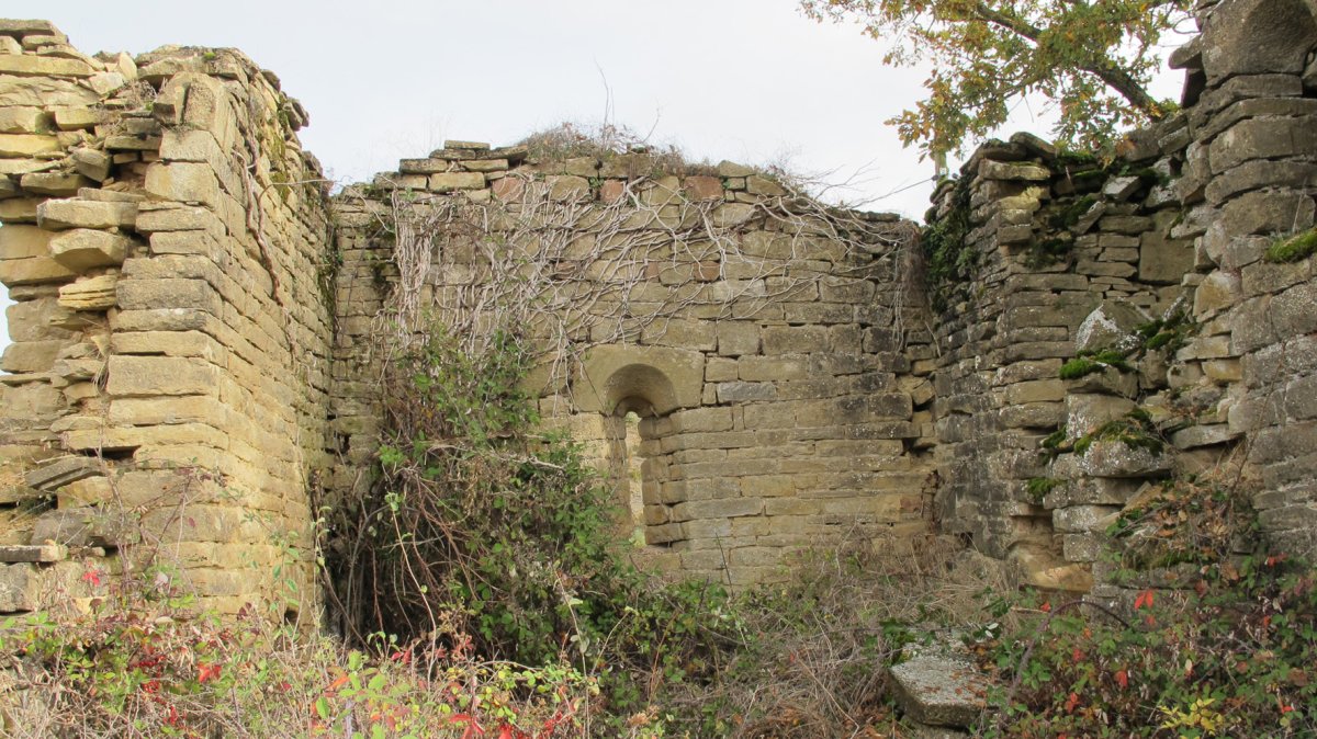 Santa Maria ermitaren hondakinak, Leotz