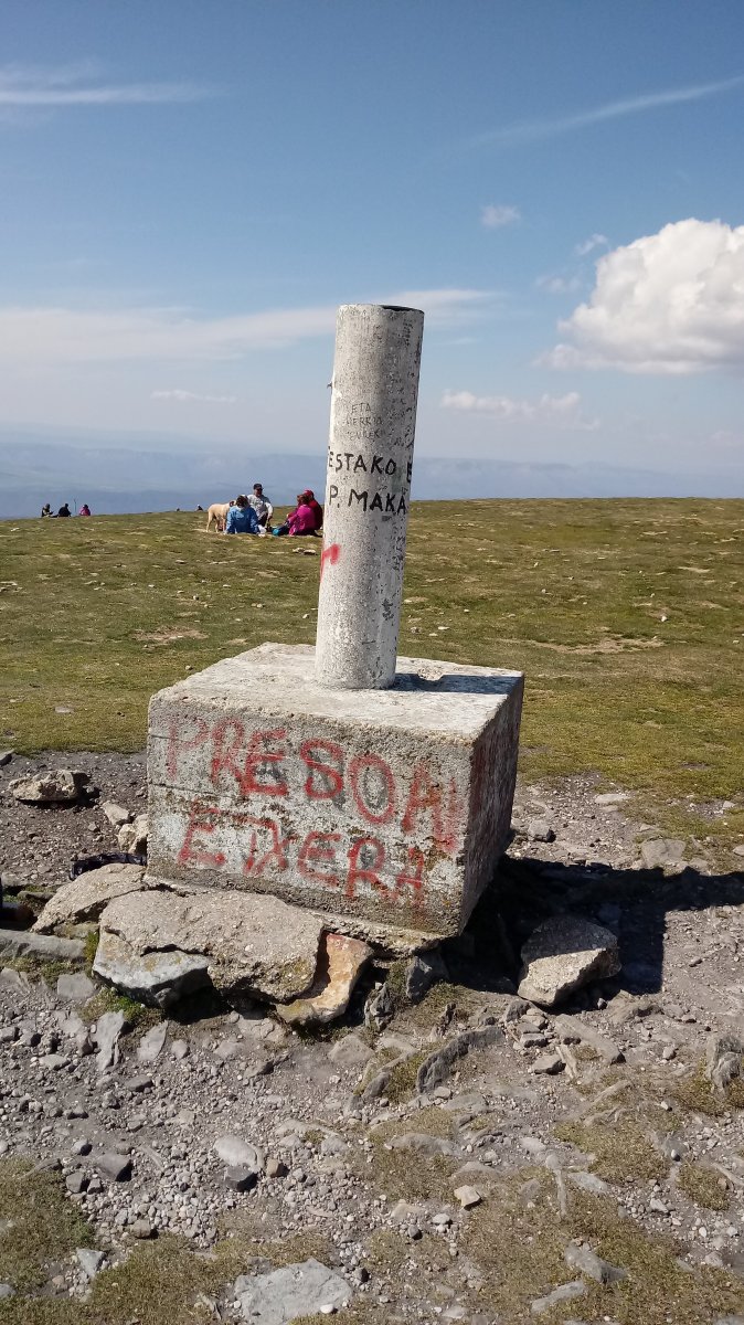 Gorbeia (1482m) erpin geodesikoa