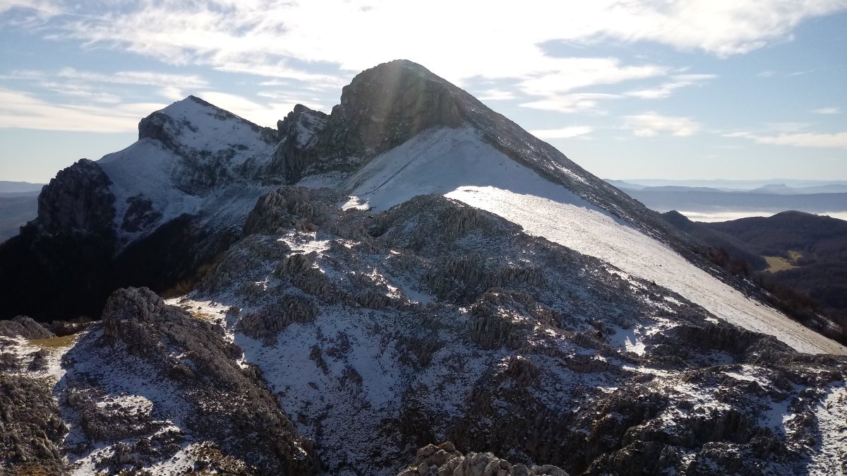 Kantoizulueta (1410m) Arbelaitz alderako ikuspegia tontorretik