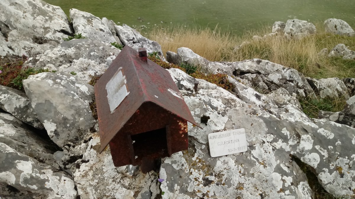 Auntzizegi (1249m) tontorra eta postontzia