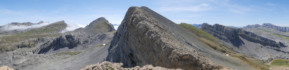 Ekialdeko bizkarreko igoerako panoramika