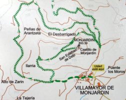 Inguruko ibilbideen mapa