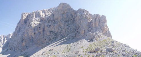 Peña Olvidada hegoaldetik ikusita