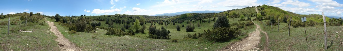 Pagogan eta San Kristobal arteko lepoko panoramika