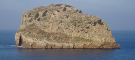 Aketx uhartea hego-mendebaldetik ikusita