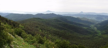 Lakarriko gailurretik hegoaldeko panoramika