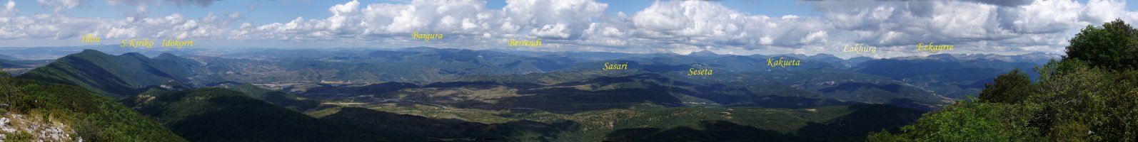 Paisaia, gailurretik hurbileko behatokitik