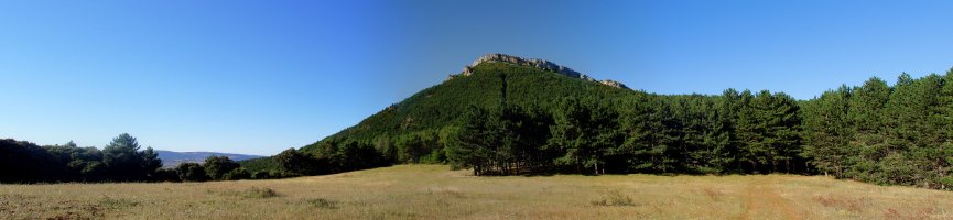 Peña del Abrigo, iparraldetik ikusita