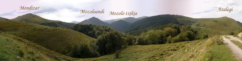 Ikuspegia Ezkandako lepotik