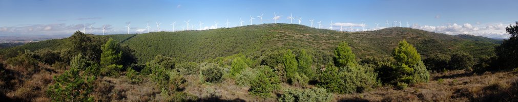 Panoramika Vallervitostik: Peña Blanca eta Gerinda