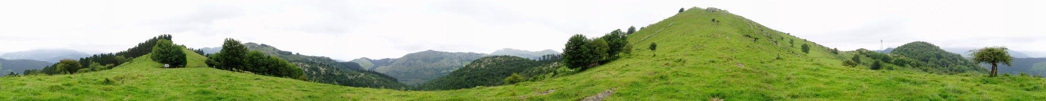 Mendebaldeko lepotik 360ºtako ikuspegia