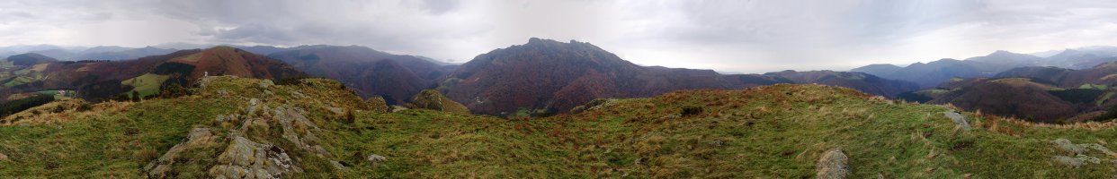 360 graduko panoramika gailurretik 