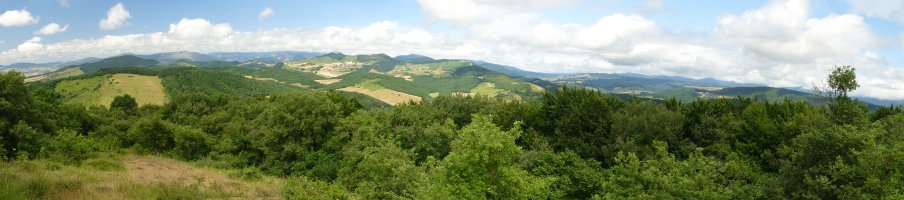 Paisaia zabala gailurretik hegoalderantz