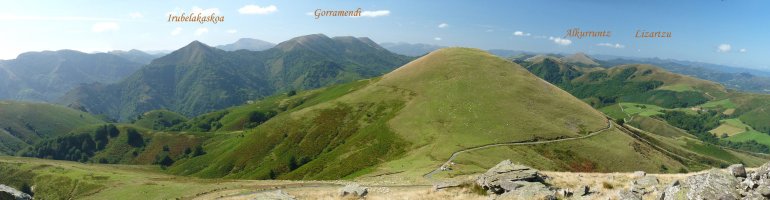 Iguzkimendi eta inguruko mendiak