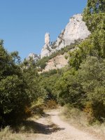 Castellar aldeko ikuspegi bat arrobiko bidetik