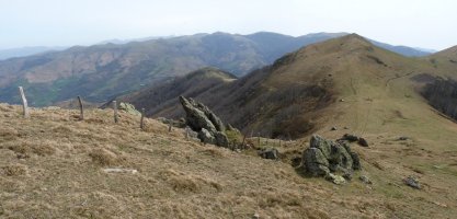 Mehatzeko gain eta lepoa, Argaraiko hegitik ikusita