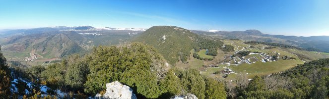 Paisaia zabalak Izmendiko talaiatik