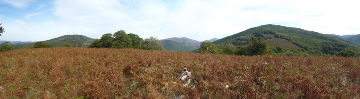 Otañoko gailurra. Atzean, Kedarbe