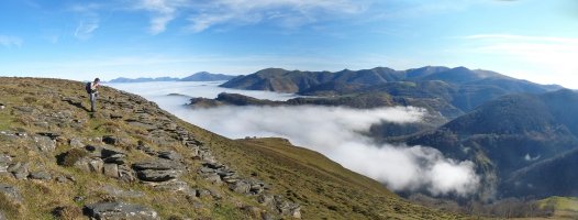 Pilotasoroko parajea Buruzarko gainaldetik
