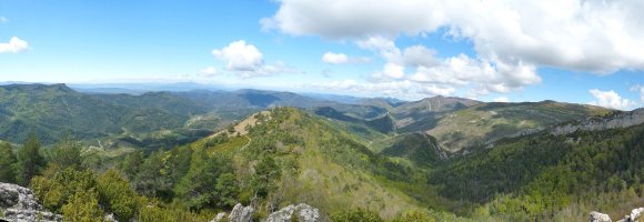 Panorama Aritzgañako gailurretik