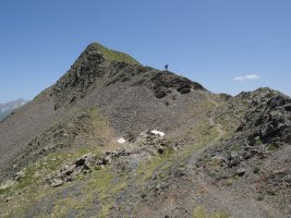 Peña Blancaren mendebaldeko tontorretik jaisten