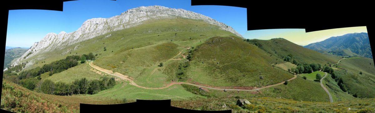 Hegoaldeko ikuspegia Egurtzeko lepotik