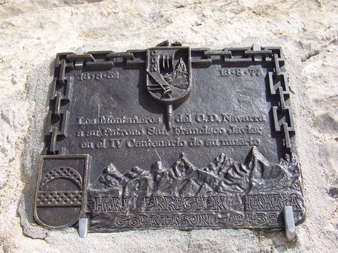 Placa de la cima