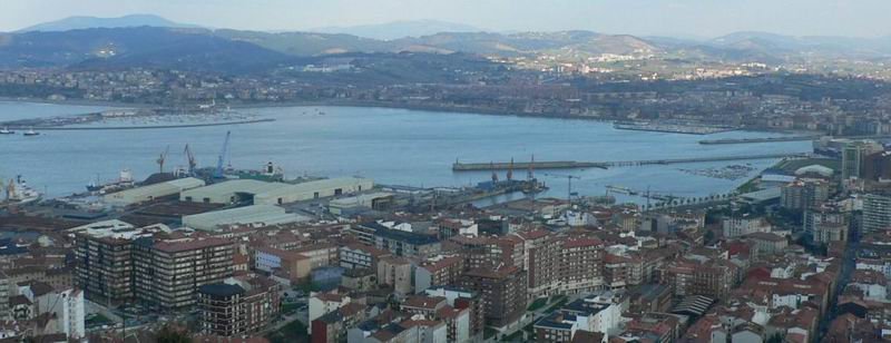 Ikuspegiak Serantesetik: Bilboko Itsasadarra:Santurtzi,Getxo